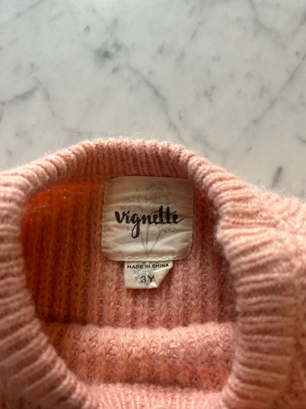 Kids' Soft Pink Knit Sweater with Sleeve Bow Accents
